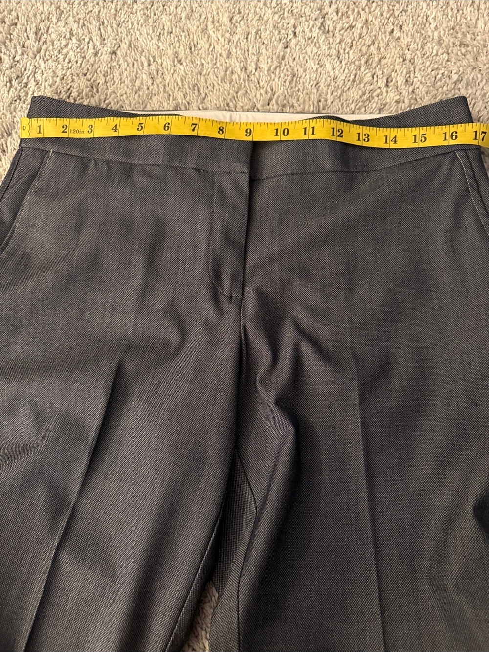 LOFT petite Marisa Grey Women's Dress ankle Pants business casual office casual - Picture 6 of 8
